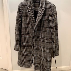 Zara Plaid Coat